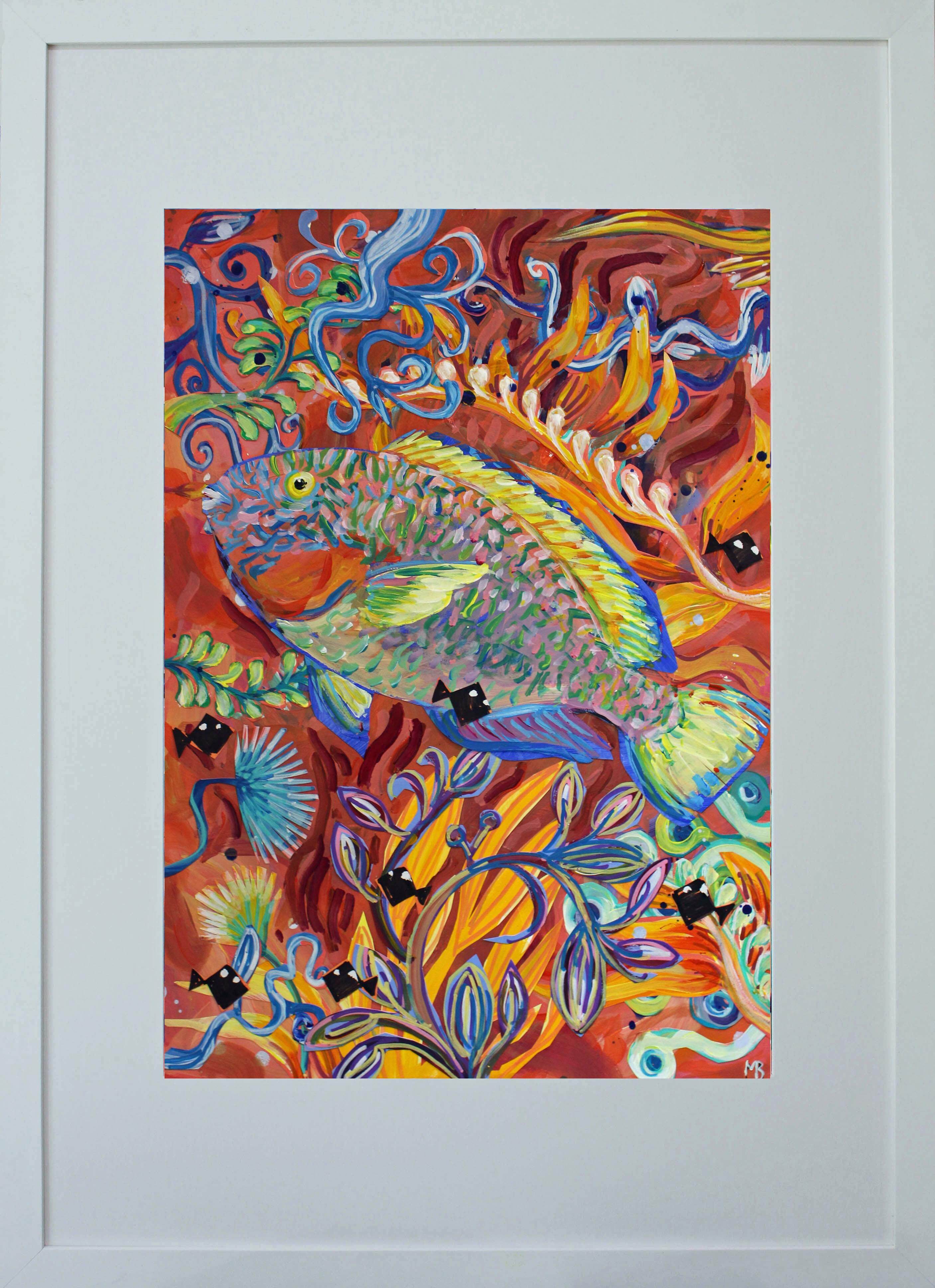 Parrot fish 1mb framed e