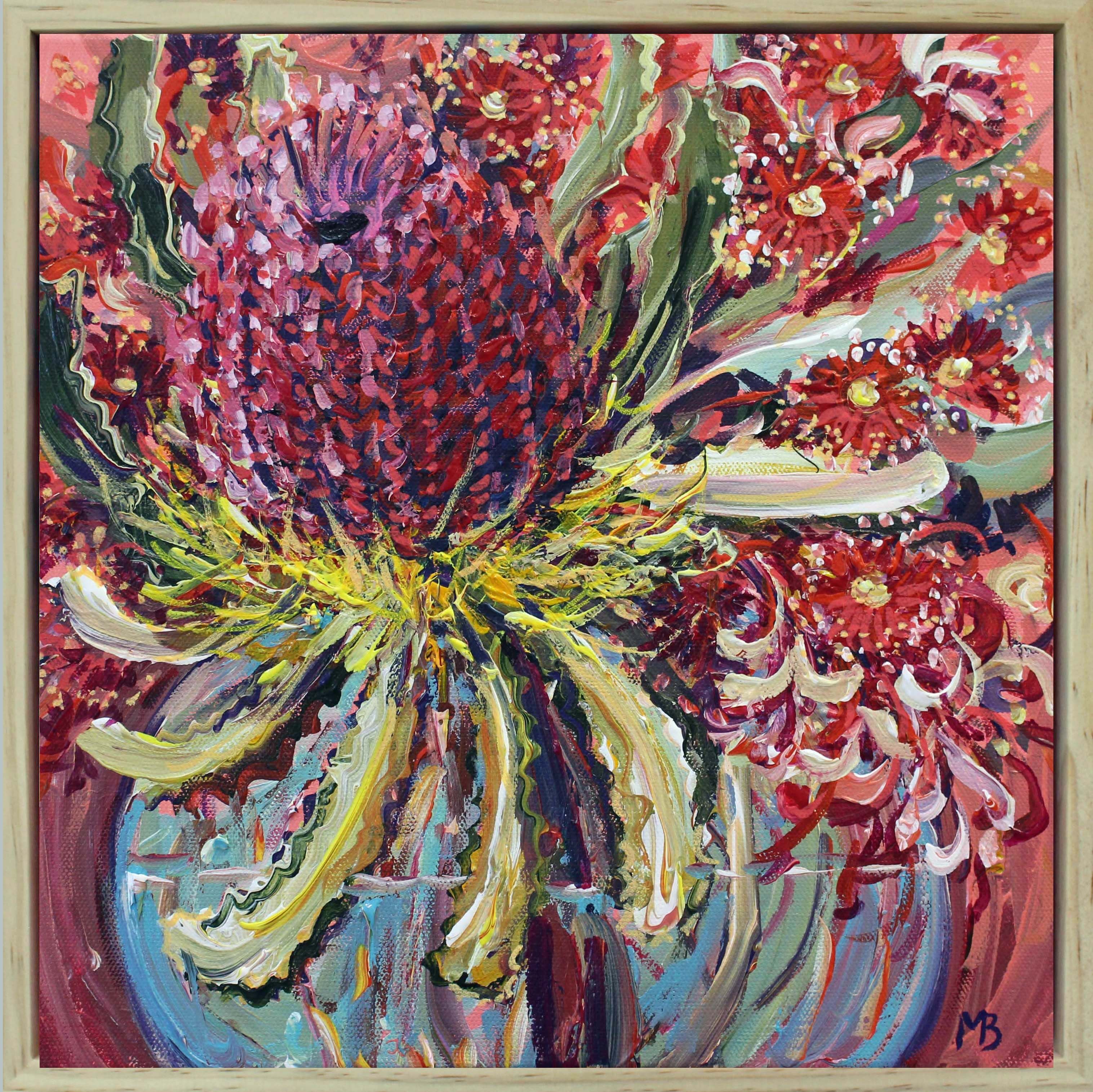 Banksia in vase 1mb framed