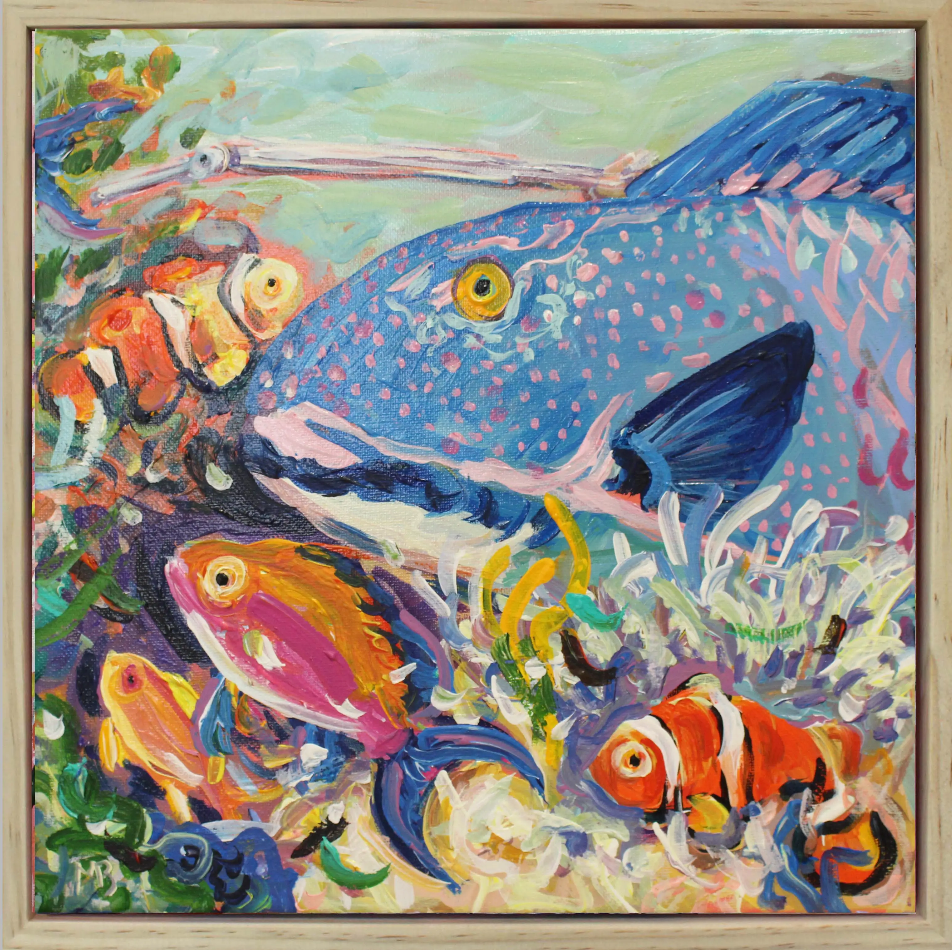 Underwater wonder Pael3 framed