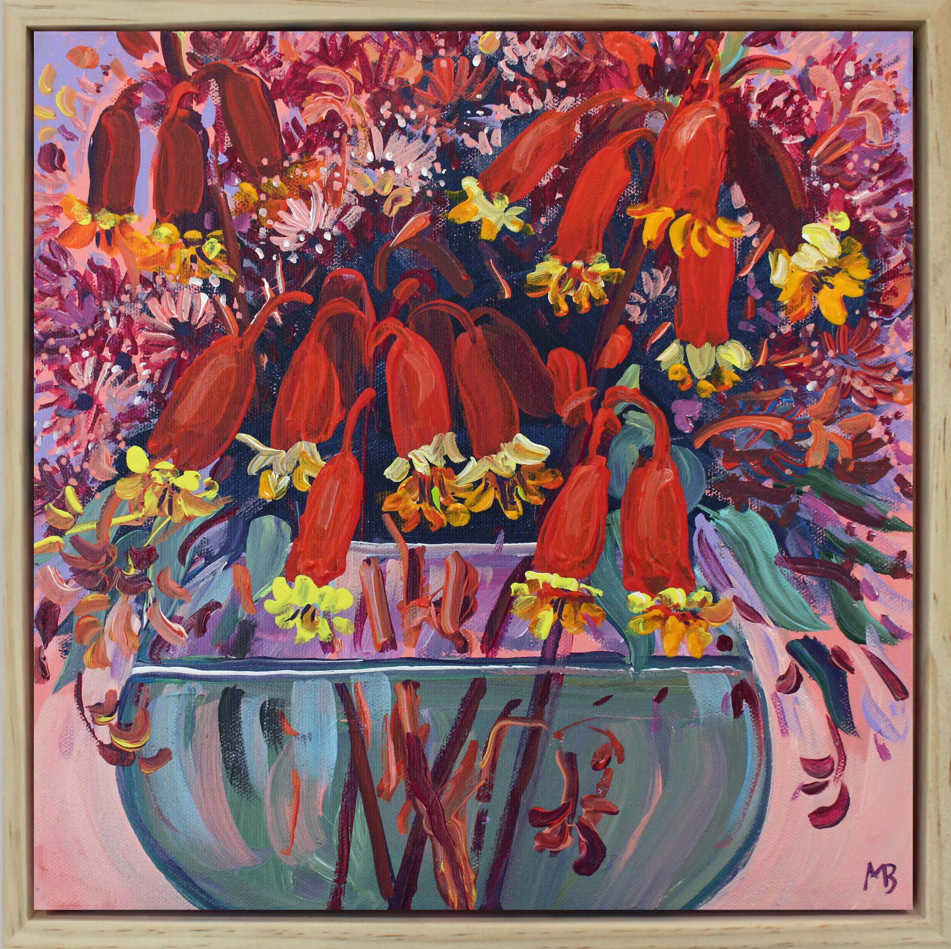 Bells and blossoms frame 30x30cm Megan_Barrass