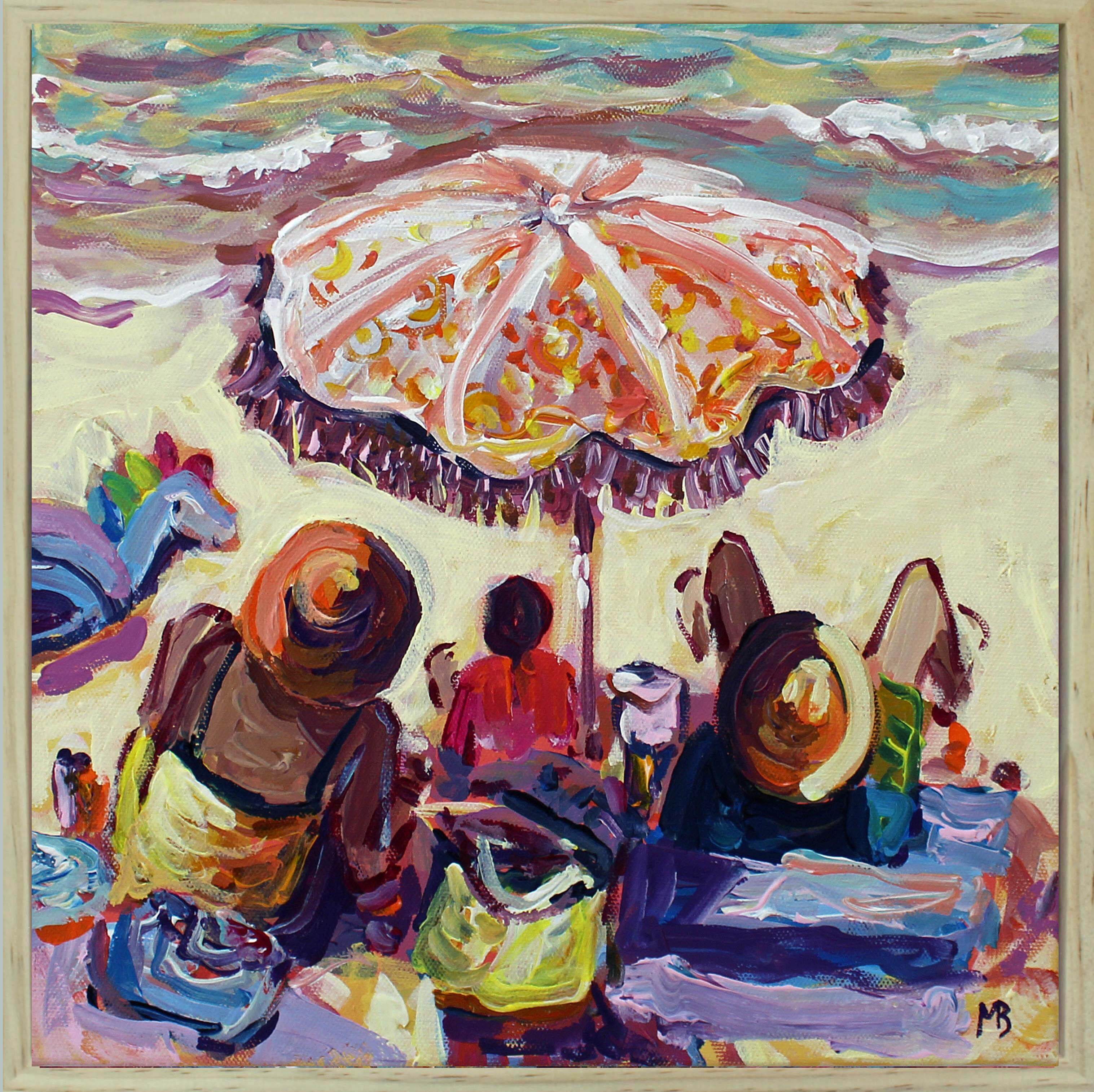 On the Beach Panel 2 1mbe framed