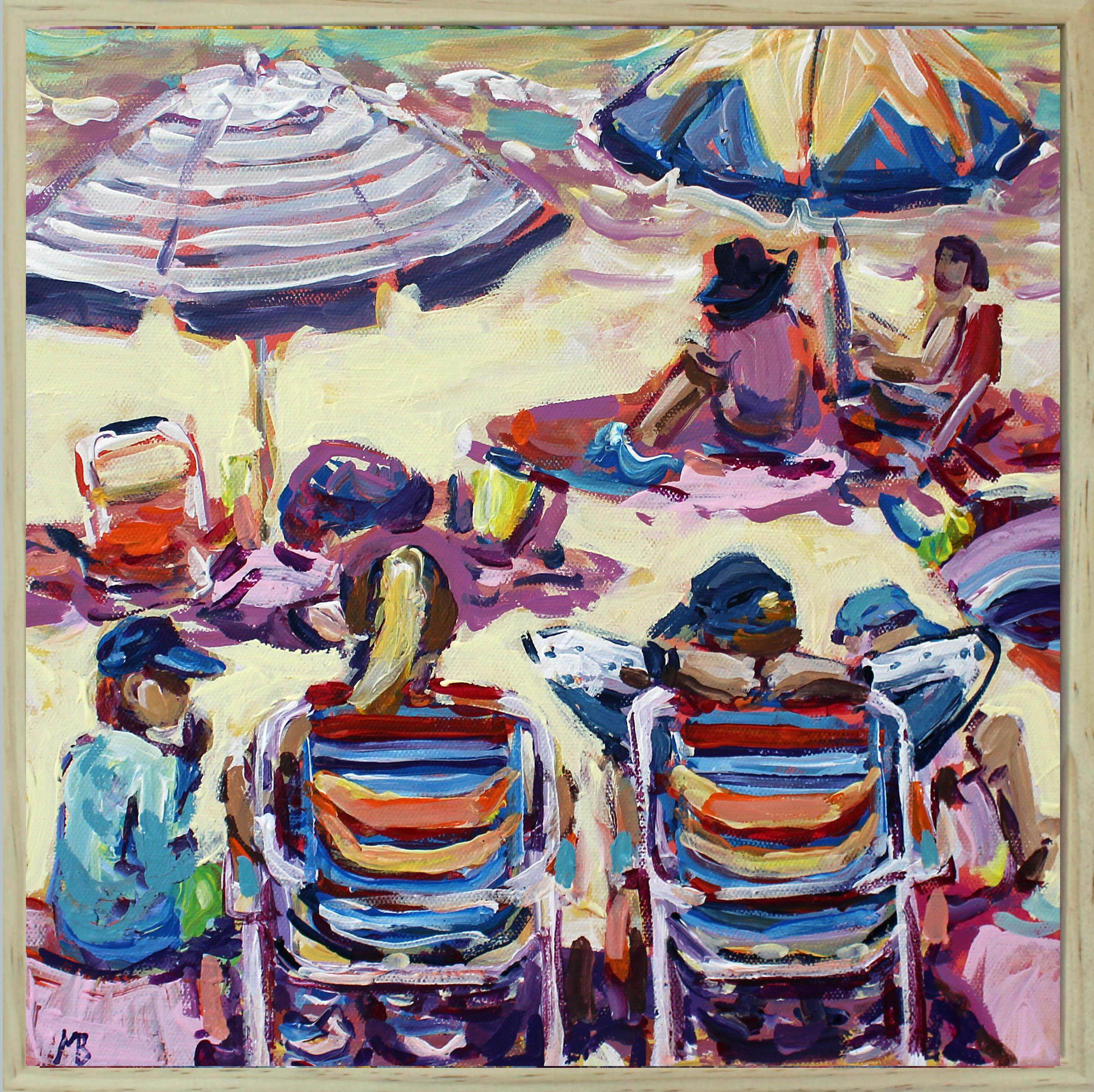 On the Beach Panel 1 1mbe2 framed