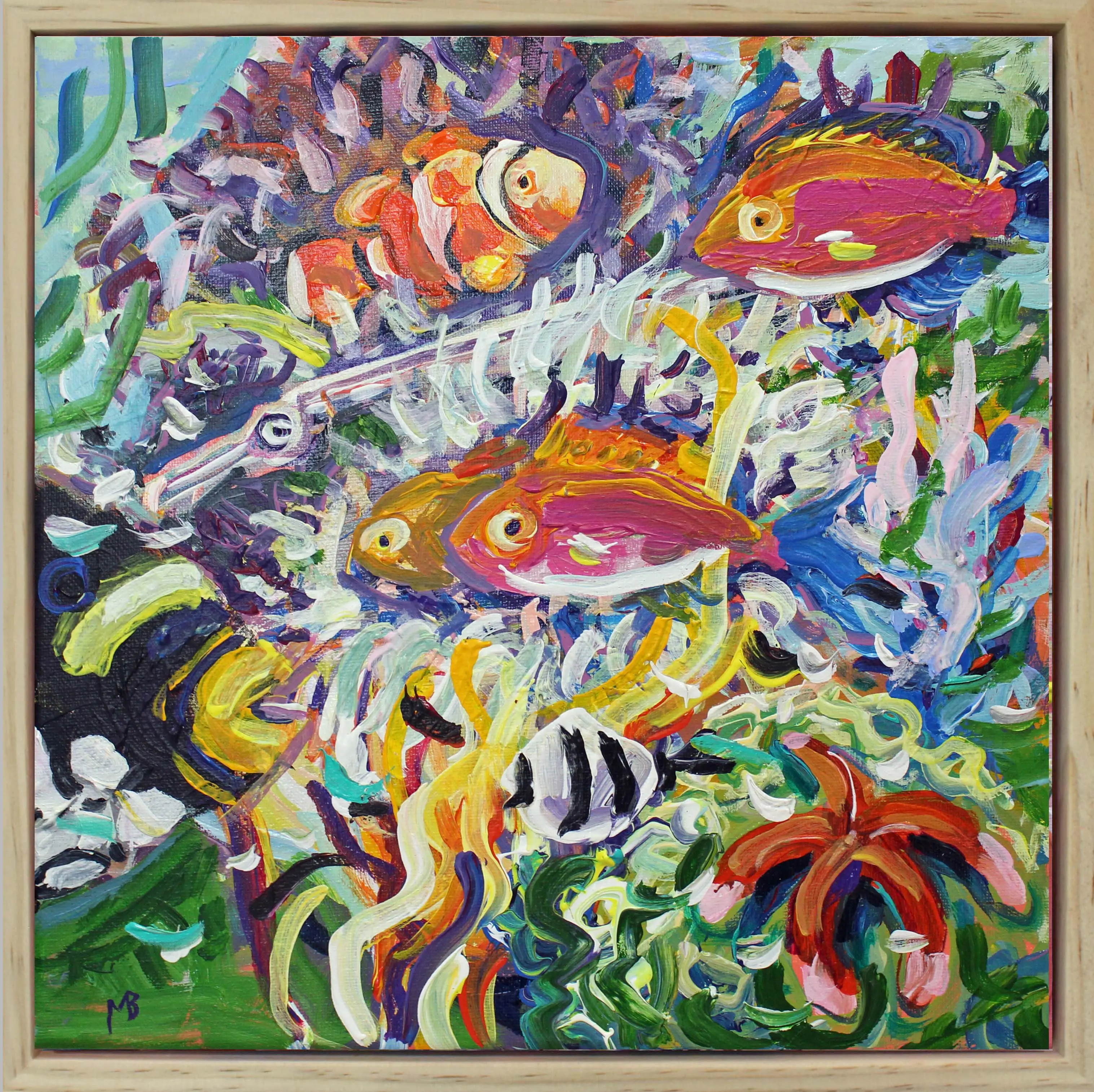Underwater wonder Panel2 framed