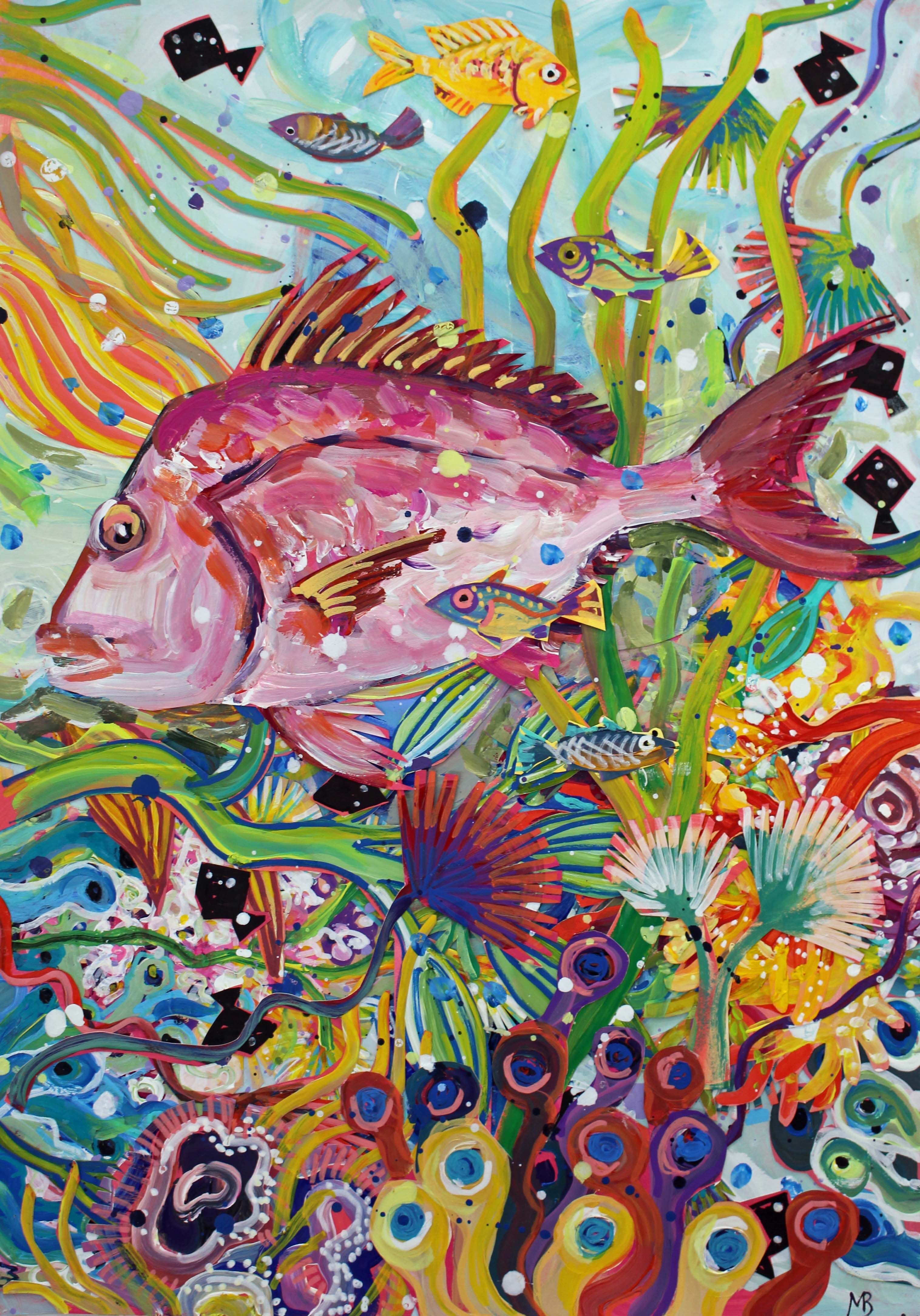 Pink snapper and friends A2 image Megan_Barrass 1mbe