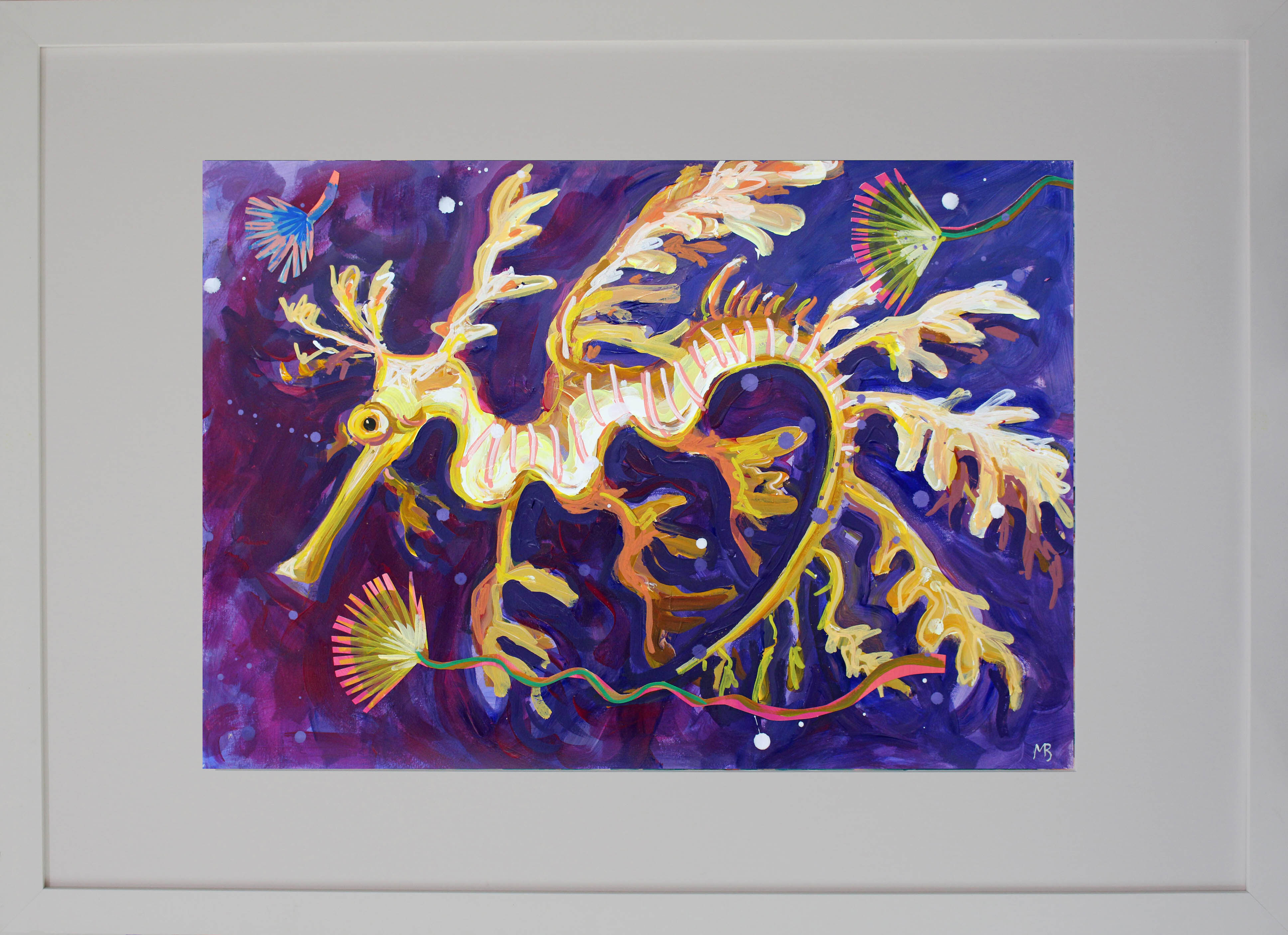 Yellow sea dragon FRAME A2 image Megan_Barrass