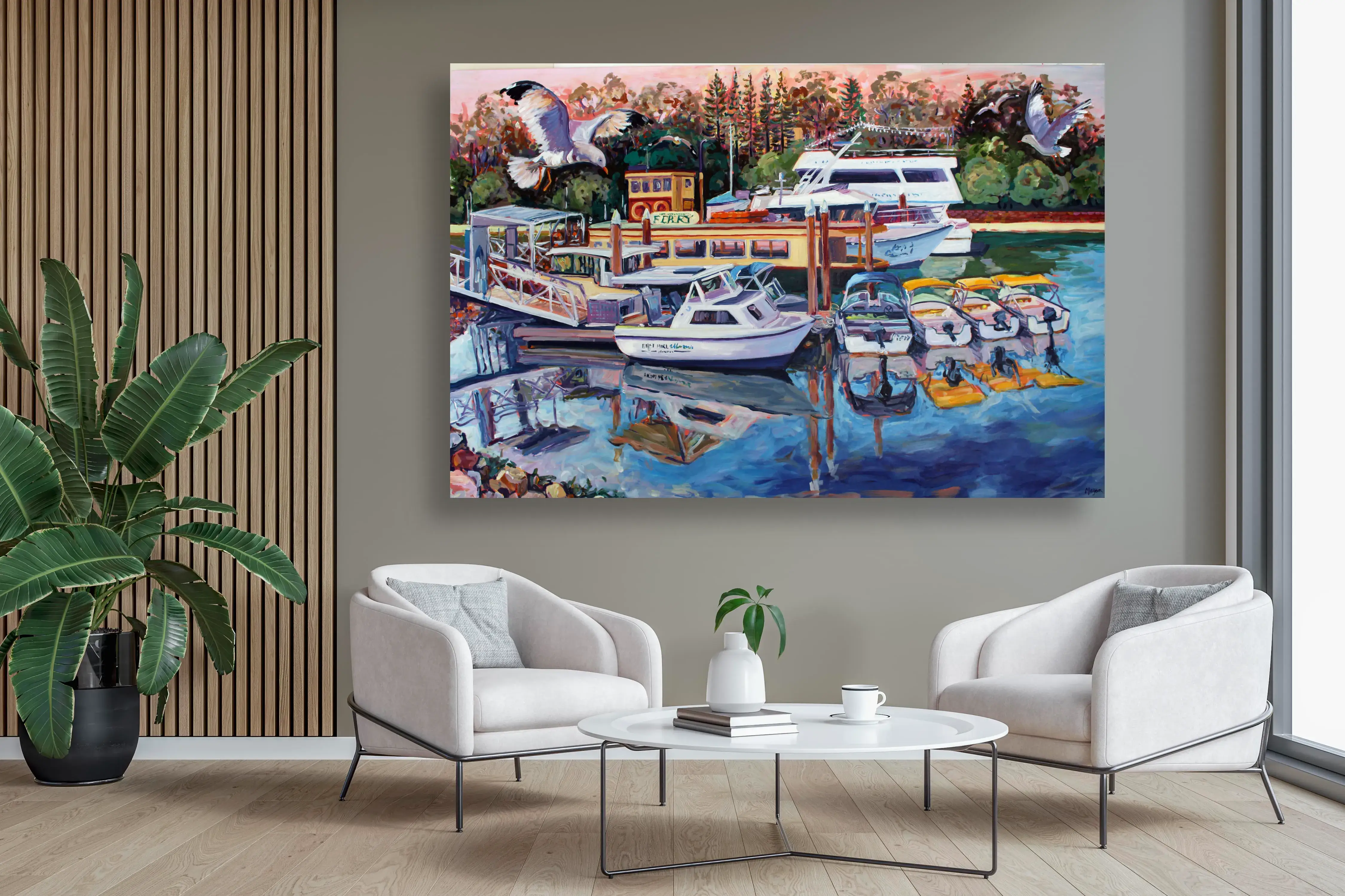 Boats resting at public wharf on Office.webp