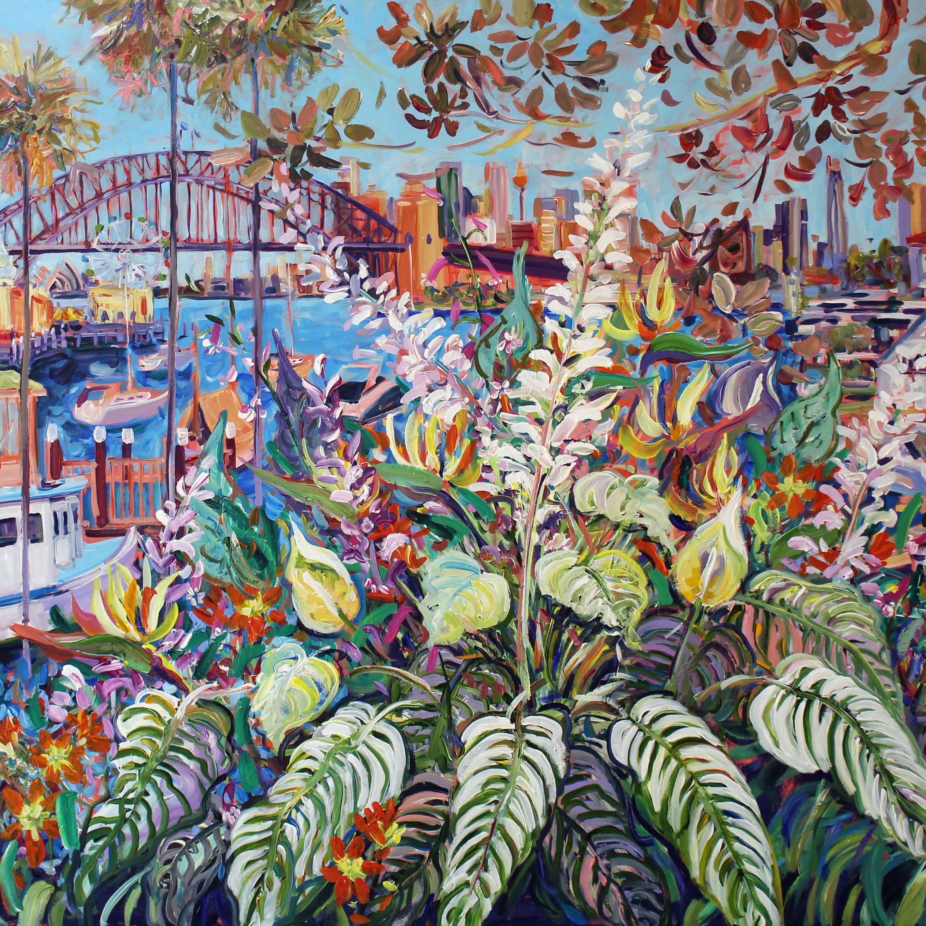 View from Wendy's Garden 101 x 152cm Megan_Barrass e1mb