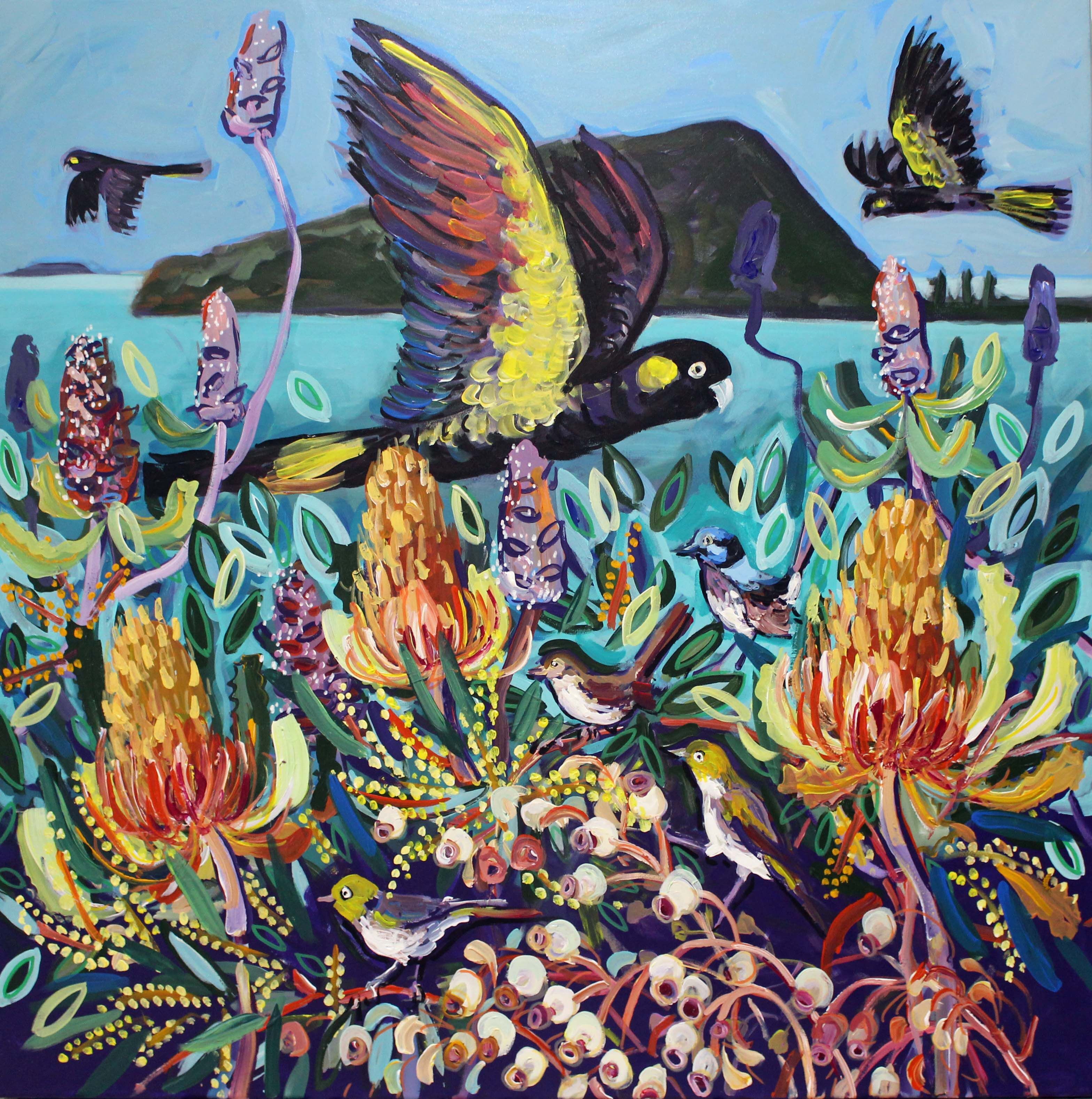 Birds in the banksias P2 1mbe