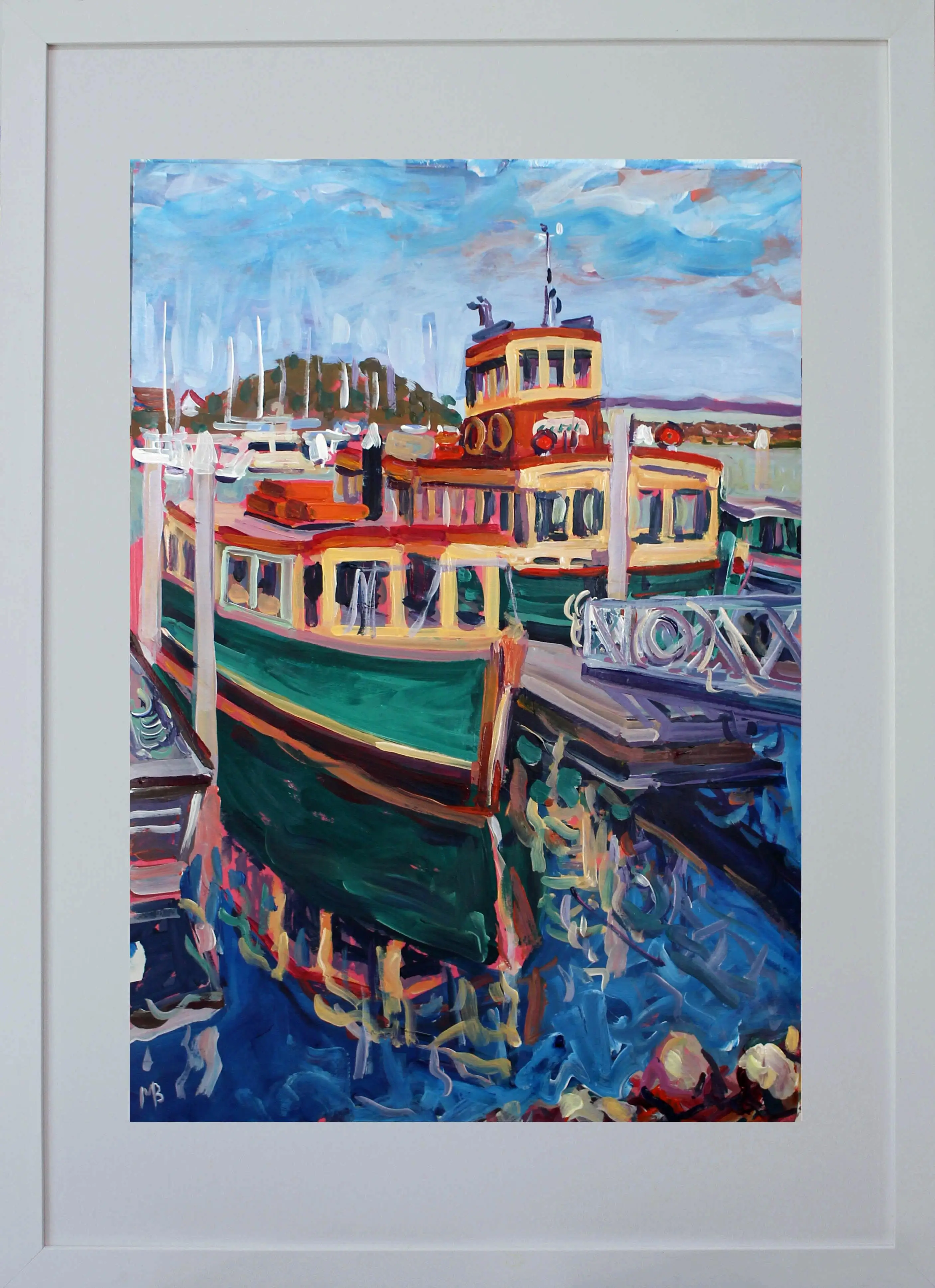 Two ferries 1mbe framed