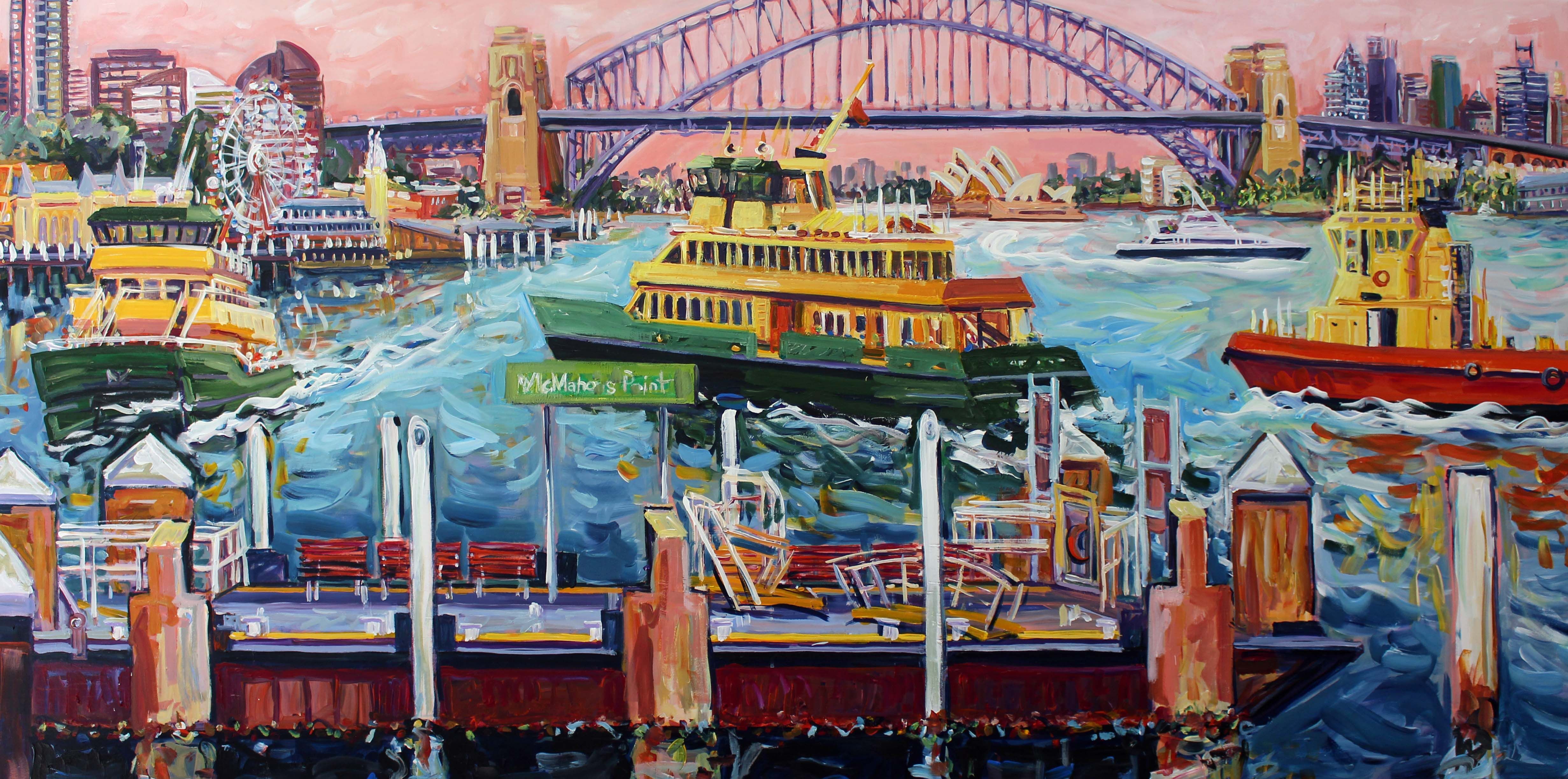 McMahon's Point Wharf 101 x 202 cm Megan_Barrass 1mbe