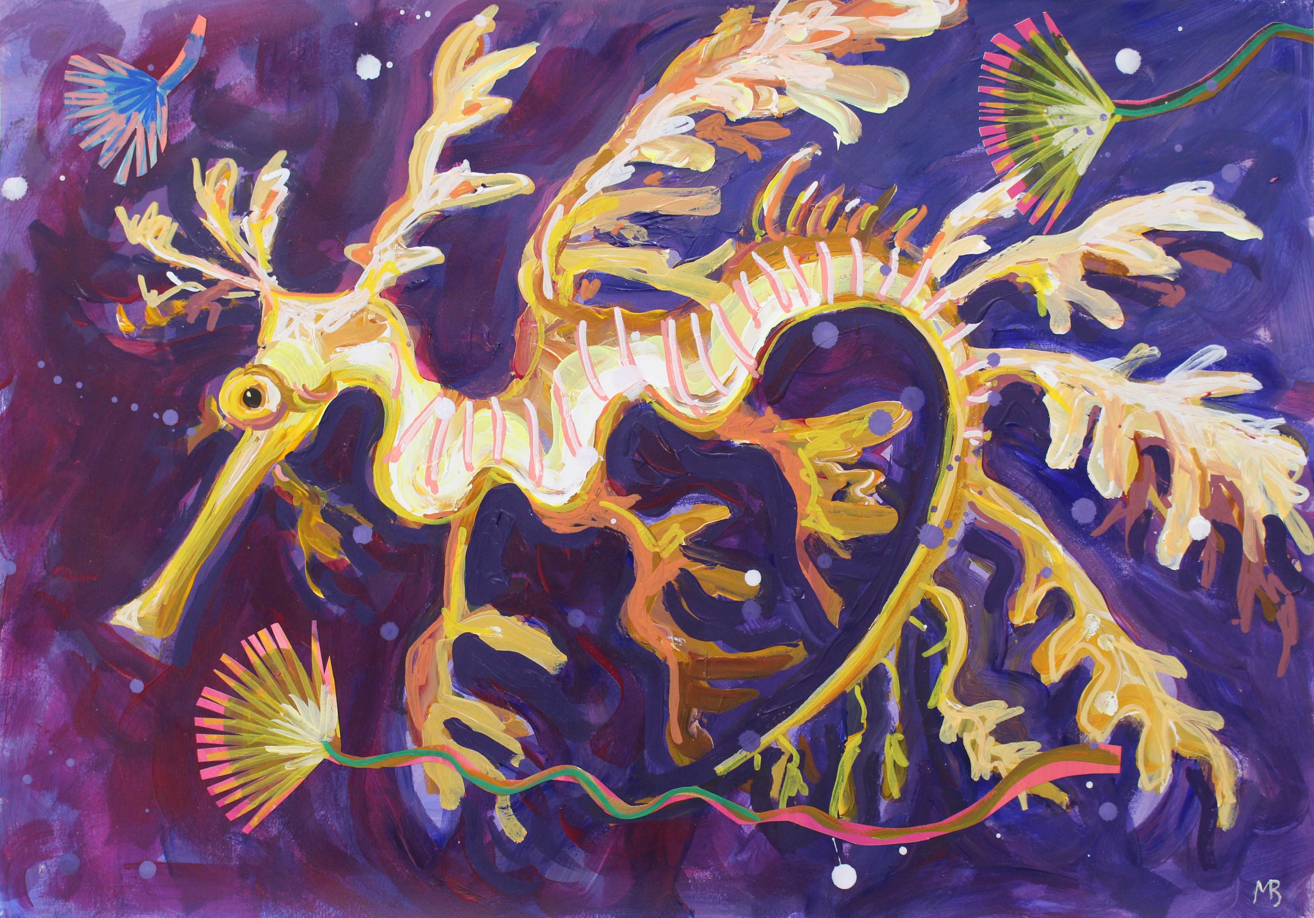 Yellow sea dragon A2 image Megan_Barrass 1mb